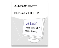 Qoltec Filtr prywatyzujący 23.6" | 16:9 - 1243539 - zdjęcie 3